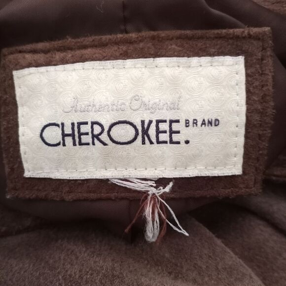 CHEROKEE BROWN/TAUPE SUEDE BLAZER SZ.18-20 EUC - Picture 4 of 6